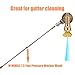 M MINGLE Gutter Cleaner Attachment, Pivoting Coupler for Pressure Washer Nozzle, 240 Degree Rotation, 1/4 Inch Quick Connect, 4500 PSI