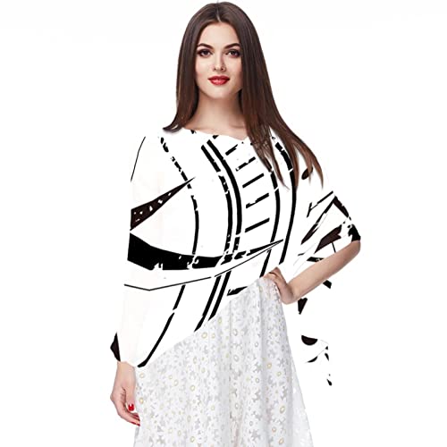 Écharpe en mousseline de soie cadeau femme motif carte du trésor pirate unique