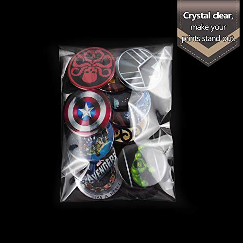 Golden State Art, Pack Of 100, Acid-Free 5 1/4 X 7 1/8 Inches Crystal Clear Sleeves Storage Bags For 5X7 Photo Framing Mats Mattes #TOP3