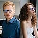 Suertree Myopia Brillen Leichte Kurzsichtigkeit Brille Mode Distanz Brille für Damen Herren Rot -1.5