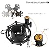 AT2020 Desktop Microphone Stand with Mic Shock Mount, Adjustable Table Mic Stand for Audio Technica AT2020 AT2020USB+ AT2035 ATR2500 Condenser Studio Microphone by Frgyee #2