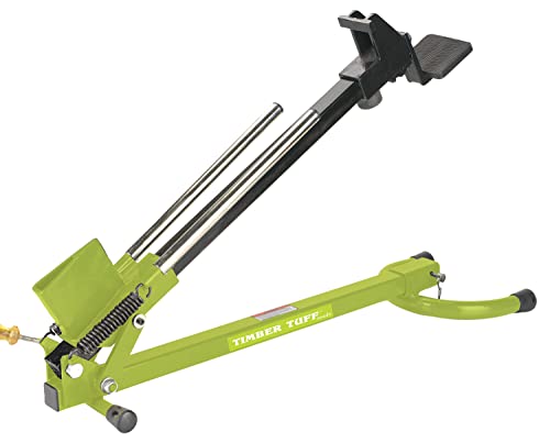 Timber Tuff TMW-84 Foot-Operated Kindling Splitter with Step Ratchet - for Campfires, Wood Fireplaces