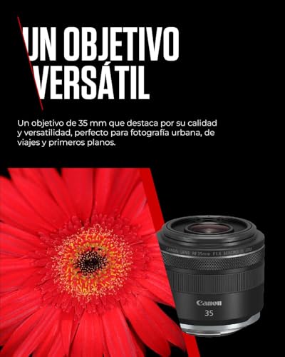 Image of Canon RF 35mm F1.8 is Macro STM Lens | Fast Wide-Angle Prime Lens | 5-Stop Image stabilisation, 1:2 Macro, Compatible with All Canon EOS R Series Cameras