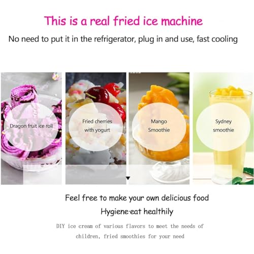 Kommerzielle Maschine zur Herstellung von frittierten Eisrollen, 330 W Mini-Eismaschine for zu Hause, DIY-Maschine for gebratenen Joghurt, Maschine zur Herstellung von frittierten Joghurt-Eisrollen – Bild 4