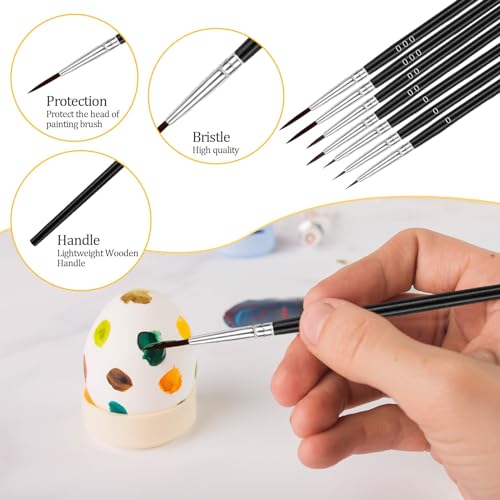 Anezus NE0304PN Tiny Detail Paint Brushes 30 Pcs Fine Paint Brushes Set thumb #4