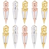 FZBNSRKO 10 tubos de brillo de labios vacíos rellenables para bálsamo labial, contenedor de plástico transparente, botella reutilizable para lápiz labial con inserto de goma para lápiz labial (color