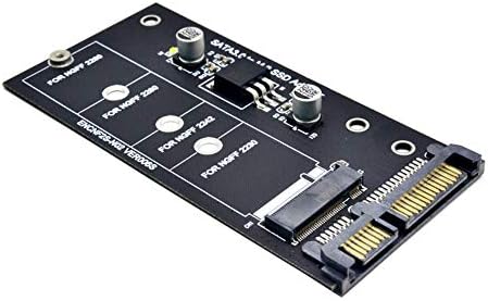 JMT SATA 3 to M.2 (NGFF) SSD Connector 7 + 5 Pin Converter Adapter Card M2 to Extension Card SATA III Key Holder B 30/42/60/80mm