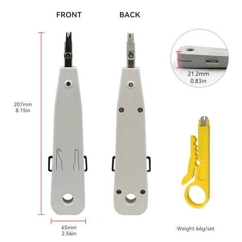 2 Stück lsa Auflegewerkzeug,lsa Plus Anlegewerkzeug,Auflegewerkzeug Netzwerk Cat 7,Netzwerkdose Aufputz Netzwerkkabelzange Werkzeuge,Elefondose Unterputz Zur Prüfgeräte Tools Multifunktionale Set
