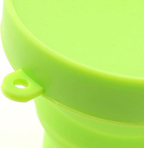 Miniatura 7 de Guissi Taza plegable compacta de silicona, taza plegable reutilizable de grado alimenticio con tapas, juego de bebida retráctil expandible,