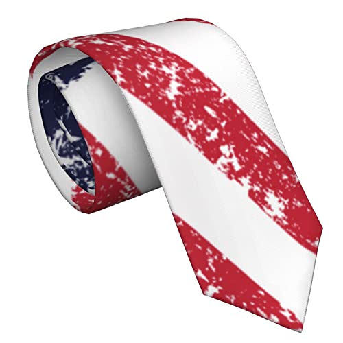 American Flag Necktie For Men Women,Casual Novelty Crazy Suiting Tie For Party Gift #TOP1