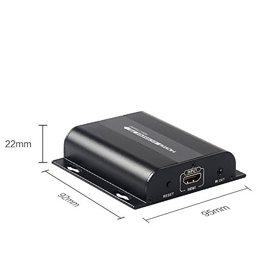 Sconosciuto LKV383 Hdbitt Extender IR over HDMI su RJ45 CAT5e/C fino a 120 m supporta 1 HDMI trasmettitore a molti ricevitori HDMI