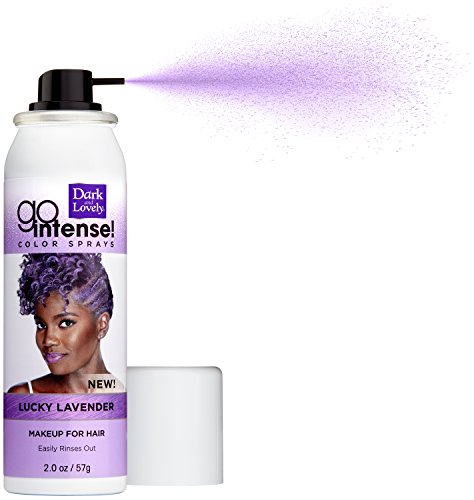 Softsheen-Carson Dark And Lovely, Go Intense Color Sprays, Hair Color Spray For Instant And Ultra-Vibrant Color Even On Dark Hair, For Natural And Relaxed Hair, Lucky Lavender #TOP2
