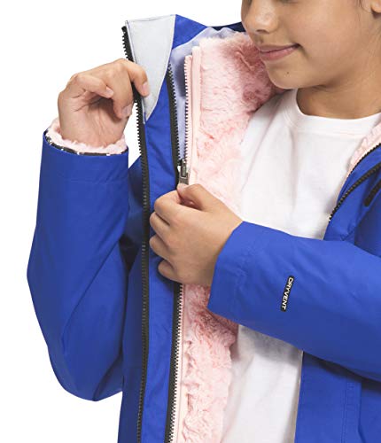 Image of THE NORTH FACE Girls' Reversible Mossbud Swirl Jacket, TNF Black Shibori Chevron Print, L