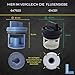 LICHTBLAU Filter Flusensieb 614351 00614351 für Waschmaschine und Waschtrockner I Ersatzteil Fusselsieb passend für Neff Balay Constructa Siemens Bosch I Filtereinsatz IQ300 IQ500 IQ700
