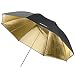 Produktbild Walimex Pro Zweilagiger Reflexschirm (109 cm) schwarz/gold