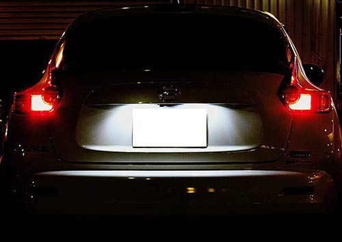 RZG 2x LED Targa Auto Bianca Canbus Per Juke F15, Navara D23, Note, X-Trail T31, Q50, Qashqai J10
