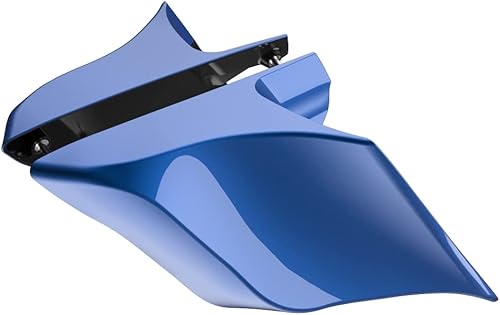 Miniatura 160 de Advanblack Barracuda - Cubiertas laterales estiradas plateadas (brillantes), paneles extendidos para Harley Touring Street Glide Road Glide Electra