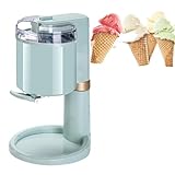 PweKzxt Haushalts-Eismaschine, 1000 ml Eiscreme mit großem Fassungsvermögen für zu Hause, automatische Obst-Softeismaschine für die Küche, Joghurt-Eismaschine Green