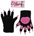 Forum Novelties Women's Cat Paws Gloves, Black, One Size