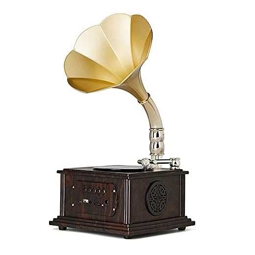 AMZOPDGS Reprodutor de discos retrô, discos de vinil portáteis, toca-discos Bluetooth toca-discos toca-discos com alto-falantes estéreo embutidos, retrô