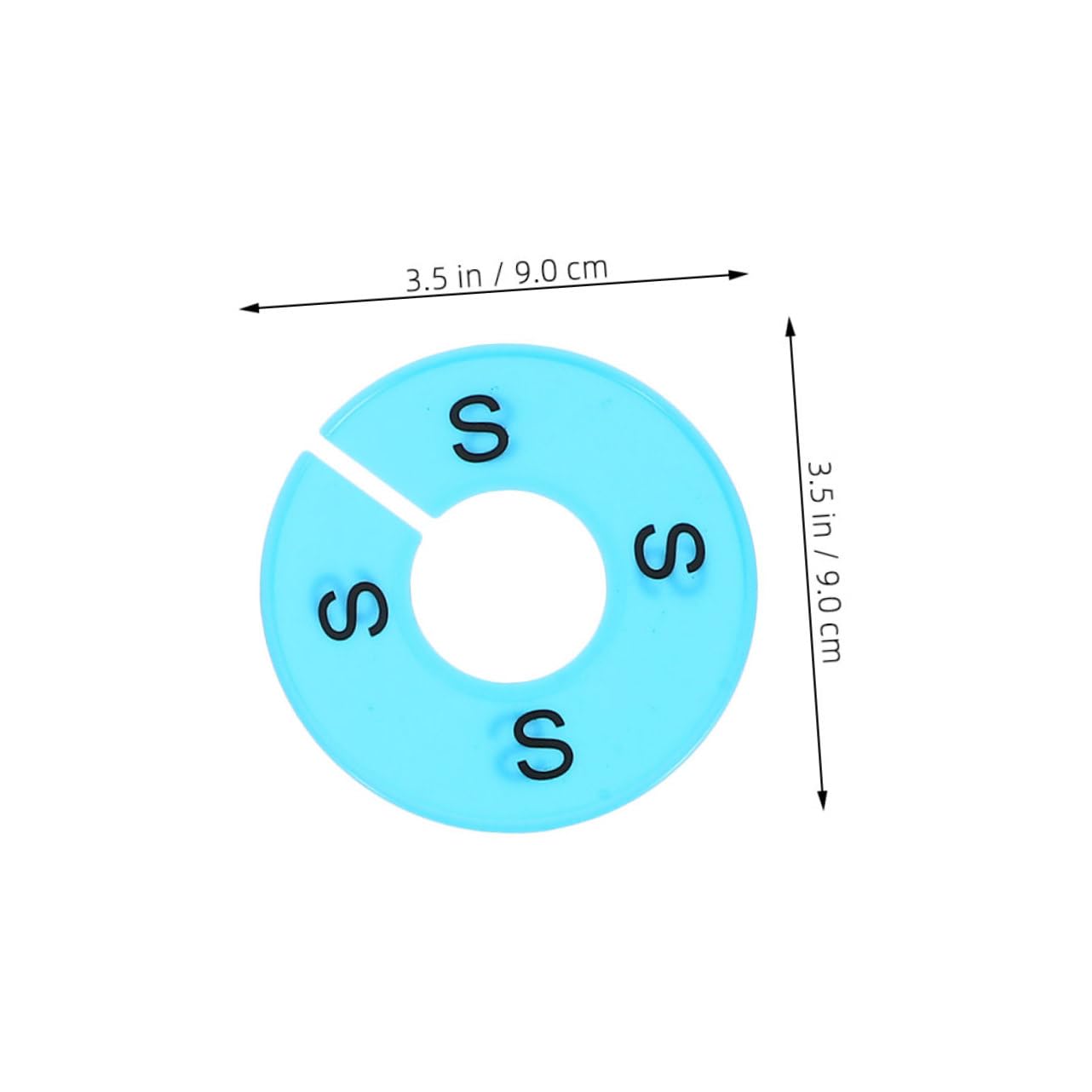 Angoily 2Set Round Clothing Dividers for Closet Organization Double Sided Rings Colors XXS for Jeans Clothes and Wardrobe Accessories