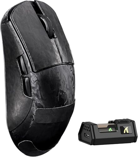 ATTACK SHARK R11 Ultra 8K Carbon Fiber Wireless Gaming Mouse,PAW3950 MAX Sensor,49g Ultra-Lightweight,Nordic 52840 MCU Chip,42000 DPI,Tape,Wired/BT/2.4GHz Wirelss Programmable Mouse for PC/Mac(Weave)