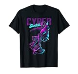 Cyber Skate, Skateboarding Street attitude Graphic Design T-Shirt