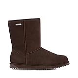 EMU Australia Women's Paterson Lo Mid Shearling Boot, Chocolate, 7 M US