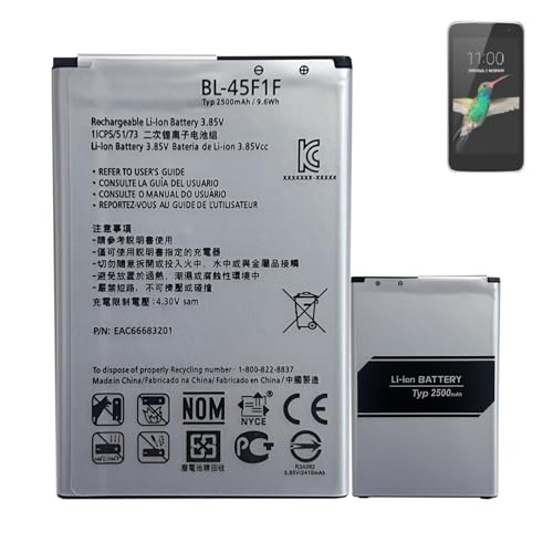 HIGHAKKU Batería de repuesto BL 45F1F compatible con LG K4 2017/LG K8/LG K8 2017/LG K9 2018/K10 Pro (M160, M153, M151, M200) Teléfono