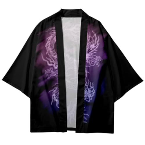 Image of LAI MENG FIVE CATS Women's Summer Cardigan Lightweight Kimono Floral Print Loose Cover up Casual Tops