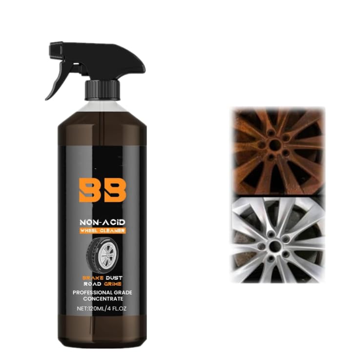 Nettoyant Pour Roues Et Pneus De Voiture, Spray Nettoyant Pour Jantes Et Eins, 120ml