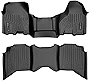 SMARTLINER Floor Mats 2 Row Liner Set for 2009-2012 Dodge Ram 1500 Crew Cab/2010-2012 2500/3500 Crew Cab (4 Full Size Doors)
