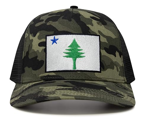 Image of International Tie State Hat for Men and Women, Adjustable Snapback Trucker Baseball Cap with Embroidered Patch