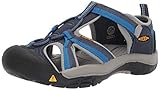 KEEN Kids Venice H2 Closed Toe Water Sandal, Midnight Navy/Daphne, 7 US Unisex Toddler