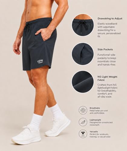 Image of ENDEAVOUR WEAR Men's Quick Dry Lightweight Sports Shorts Zipper Pockets