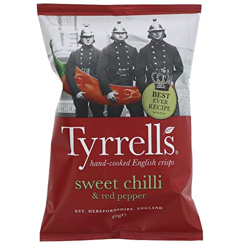 Tyrrells Red Crisps 24X40g (Sweet Chilli & Pepper)