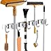 KYDIFS Besenhalterung Wand, Wandhalterung, Edelstahl Gerätehalter, Besen Mop Halter für Küche Badezimmer Garten Multifunktionen( 4 Halter )