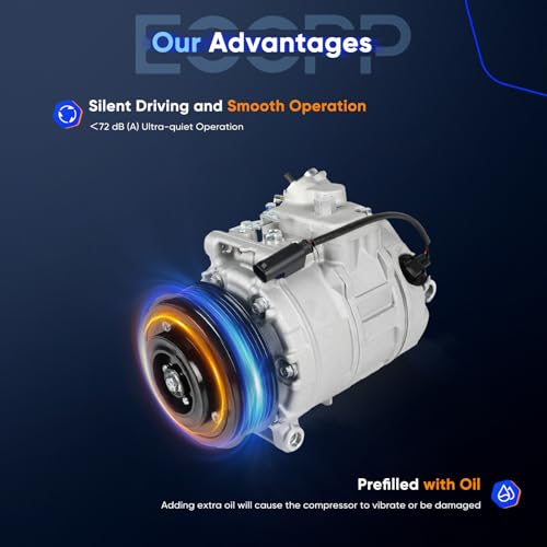 Image of ECCPP AC Compressor Fit for BMW 128i 328i 328xi 3.0L 2007-2013 | Fit for BMW M3 4.0L 2008-2013 Fast Cooling AC Compressor with Clutch