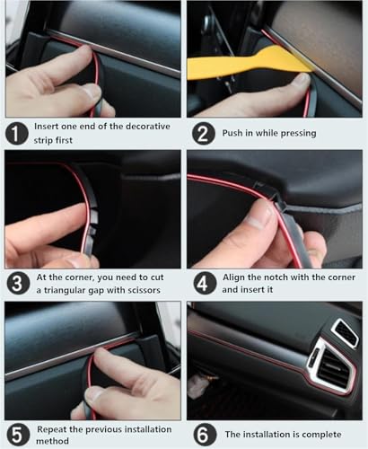 Tira de moldura para consola central que renueva el diseño interior de tu Volvo S40 y C30 2