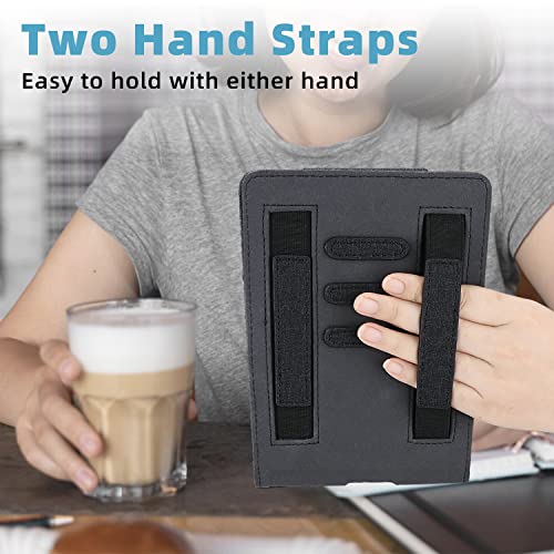 Walnew Flip Case For 6.8 Inch Kindle Paperwhite 11Th Generation 2021 And Kindle Paperwhite Signature Edition - Two Hand Straps And Vertical Multi-Viewing Stand Cover With Auto Wake/Sleep thumb #3
