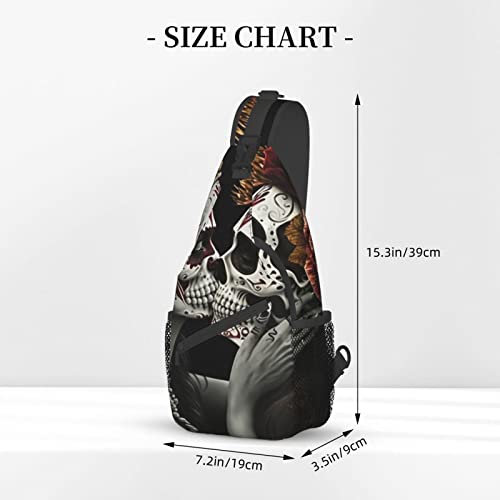 Mochila urbana crossbody casual unisex 7.2x3.5x15.3 in miniatura 2