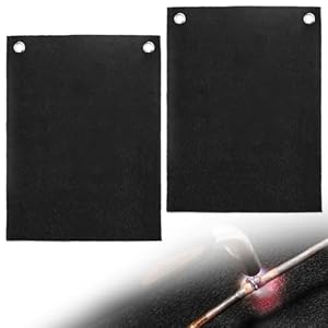 HVAC Tools Carbon Felt Welding Blanket Fireproof – 9″ x 12″ Rectangular Fire Resistant Soldering Mat, Flame Retardant Fire Blanket, Protective Insulation Pad, 2 Pcs
