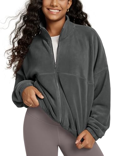 ODODOS Women's Polar Fleece Full-Zip Jacket