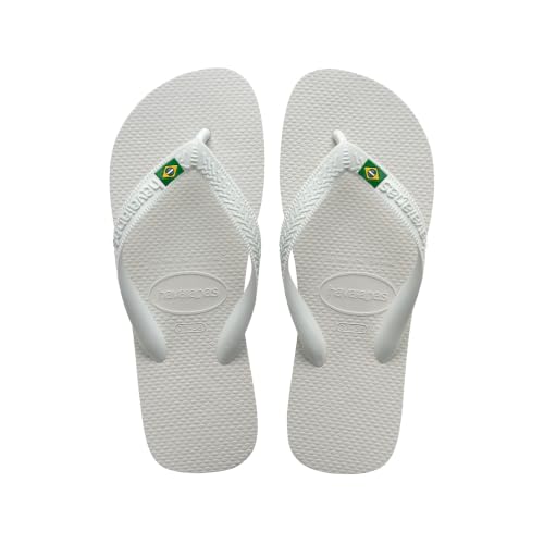 Havaianas Top Brasil Unisex - Adulto FlipFlop White 33 EU