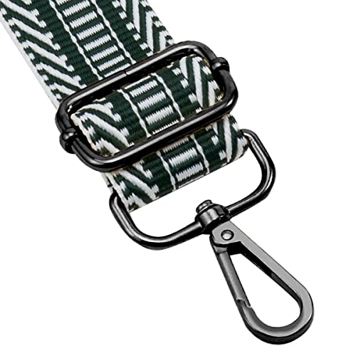 Image of ZOOEASS Nickel Buckles Wide Shoulder Strap Adjustable Replacement Belt Gun Buckles Guitar Style Crossbody Bag Strap