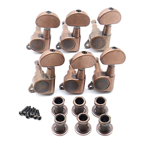 YGYGYG Chevilles De Réglage De Guitare Électrique Accordeurs De Guitare Tête De Machine Bouton À Tête Demi-Ronde 3L3R/6R… - Les Beatles, Paul McCartney, John Lennon, RIngo Starr, George Harrison YGYGYG Chevilles De Réglage De Guitare Électrique Accordeurs De Guitare Tête De Machine Bouton À Tête Demi-Ronde 3L3R/6R…