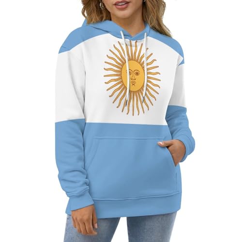 Sweat à capuche hommes pull léger femmes Argentine imprimé 3D