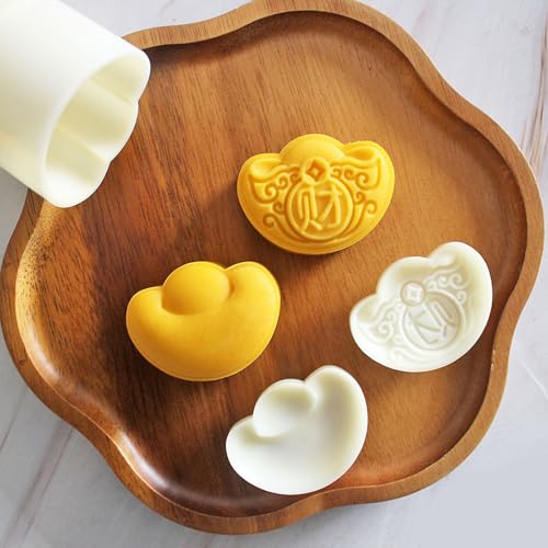 Set 2 moldes 3D para pastel con forma lingote miniatura 2