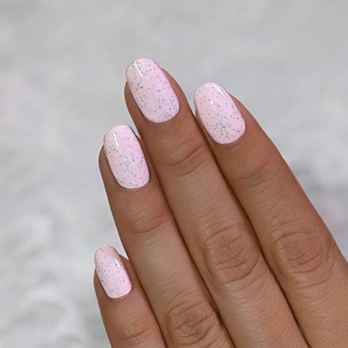 Image of ILNP With Sprinkles - Delicate Macaron Pink Speckled Nail Polish