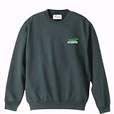 [OCOSITE] 8.4ozワンポイント オコシテ スウェット トレーナー 面白い おもしろ プレゼント (XL, 黒ワニ緑)